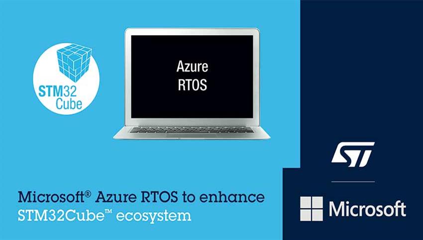 میکروکنترلرهای STM32 از این پس Azure RTOS را اجرا می کنند